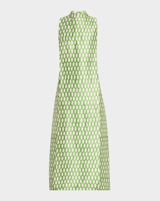 Carlyle Mock-Neck Maxi Dress